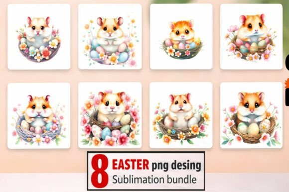 8 Easter PNG Sublimation Bundle – Guinea