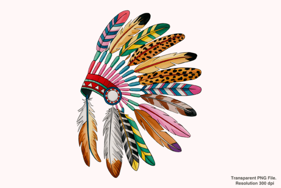 Bringing the Wild West to Life with a Headdress Western Distressed PNG