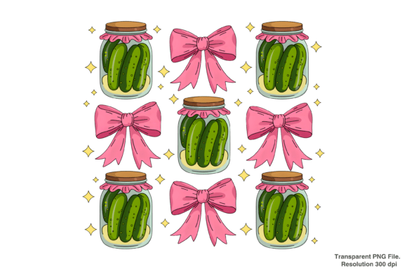 Coquette Bow Pickle & Pink Bow PNG Guide