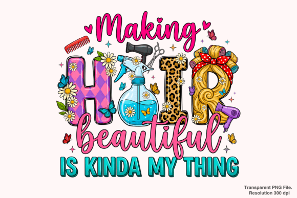 Elevating Brand Identity with Making Hair Beautiful PNG and Hair Boss PNG Assets