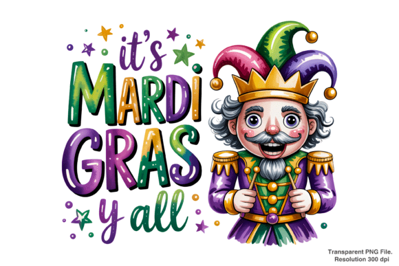 Elevating Festive Designs with a Premium Nutcracker Mardi Gras PNG