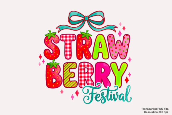 Elevating Summer Designs with Strawberry Festival and Bow PNG Assets