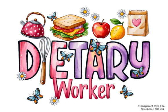 Evaluating the Professional Utility of Dietary Worker and Lunch Lady PNG Assets