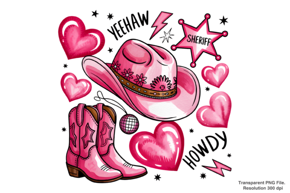 Howdy Valentine: Western PNG for DIY Creators