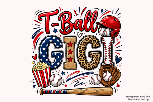 Integrating T-ball Gigi Baseball and Baseball Mom PNG Assets into Your Creative Workflow