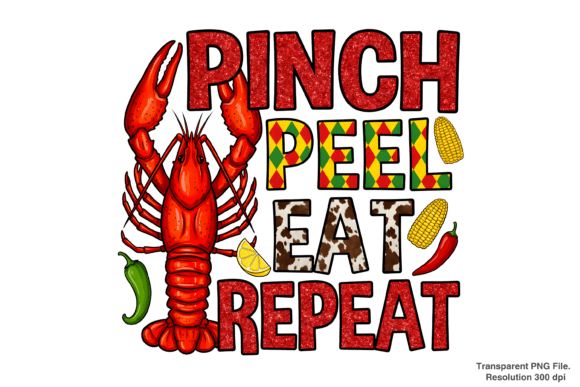 Integrating the Pinch Peel Eat Repeat PNG and Crawfish Design into Your Creative Workflow