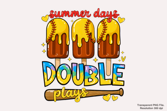Summer Days Double Plays Softball PNG Guide